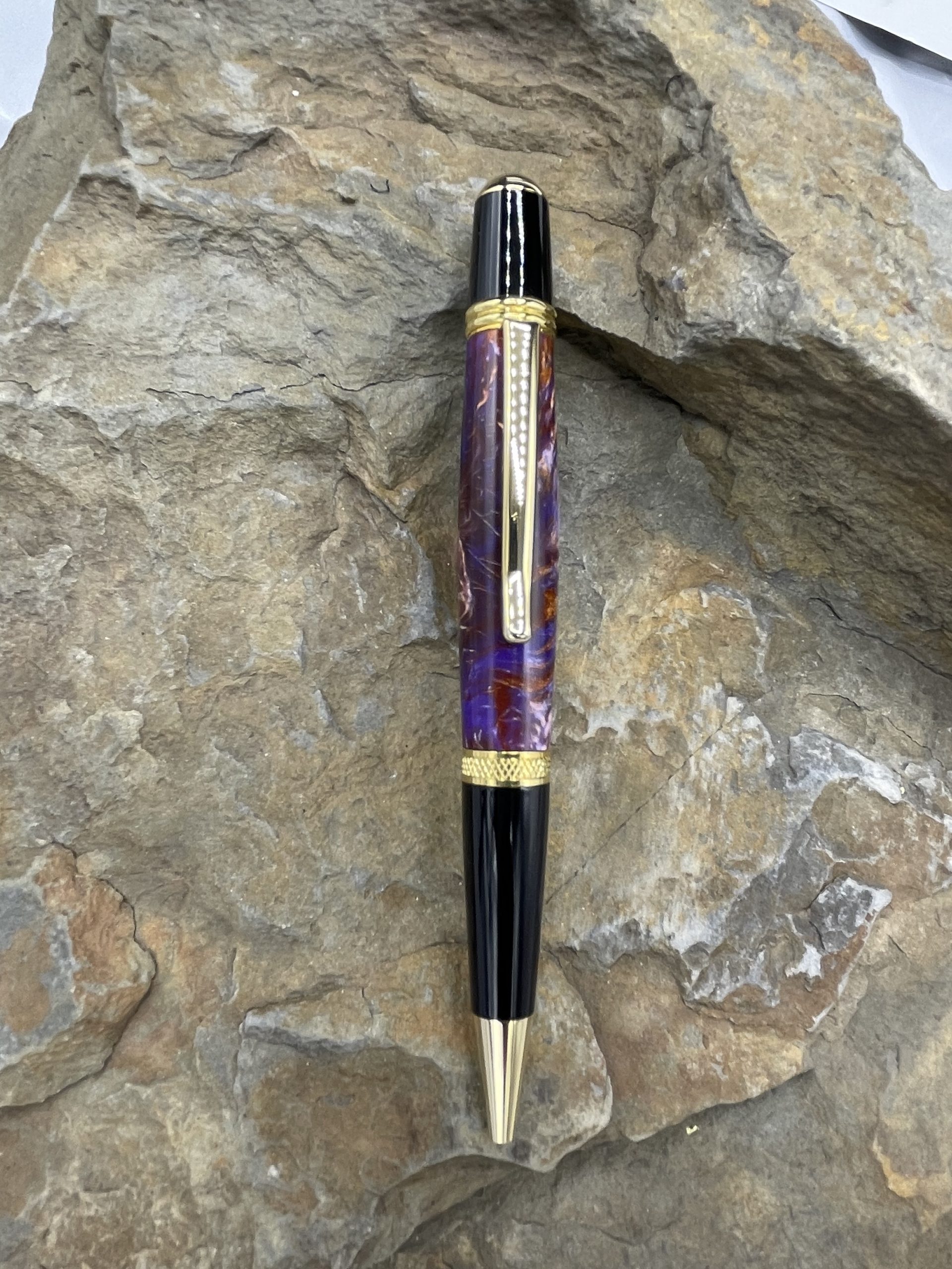 Sierra Twist Pen in Purple and Copper